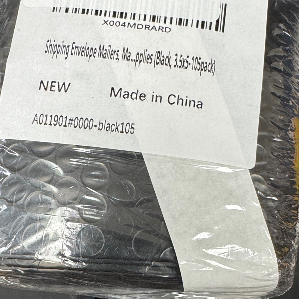 Shipping Envelope Mailers Supplies Black Bubble Mailers 3.5 x5 new 105 count - Picture 2 of 2